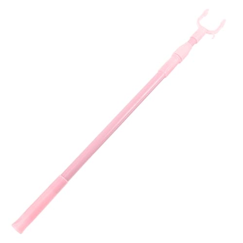 Mobestech Telescoping Clothes Reach Pole Retractable Clothesline Rod for High Places Strong Bearing Capacity for Wardrobe Ceiling and Laundry Use