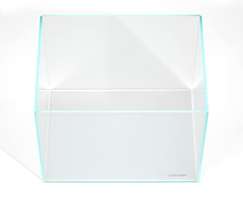 Image of Landen 60H 30 Gallon Rimless Low Iron Aquarium Tank, 23.6 inch W x 17.7 inch D x 17.7 inch H (60cm x 45cm x 45cm) 8mm Thickness with Black Nano Foam Leveling mat Included