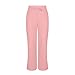 Linen Pants Women 2026 Fashion Wide Leg High Waisted Palazzo Pant Summer Casual Drawstring Beach Lounge Trousers（Pink,L）