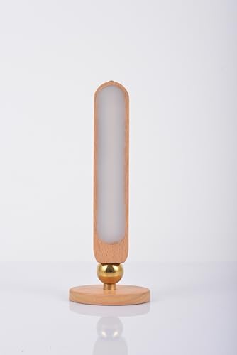 Image of Wooden Led Light Rotatable Magnetic Rechargeable Battery Operated Touch Control Gifts for Girls Boys Kids Classmate Book Light for Reading Stepless Dimming Brightness