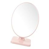 Miroir ovale de chambre à coucher : le miroir haute définition vous permet de clairement les détails de votre visage, de vous maquiller.