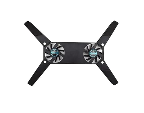 Base Refrigeradora Portatil Gaming Almohadilla de enfriamiento para computadora portátil Enfriador para computadora alimentado 2 ventiladores para computadora portátil refrigeracion portatil Soporte