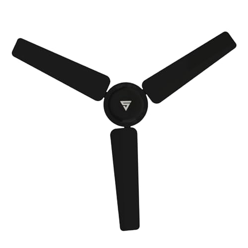 Image of Superfan Super Sevak 1200 mm BLDC Ceiling Fan with Remote | 11 kV Surge Protection | 380 RPM | 220 CMM Airflow | 35W Power Saving Fan | 5 Year Warranty (Black)