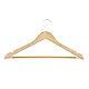 Honey-Can-Do Maple Wood Hangers-24pk HNG-01334 Holzkleiderbügel mit Rutschfester Hosenstange, Holz, 45.1x1.1x22.9 cm, 24-Einheiten