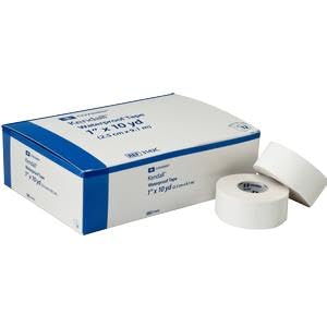Kendall Medical Tape Waterproof Cloth 1 Inch X 10 Yard White NonSterile, 3142C - 1 Roll