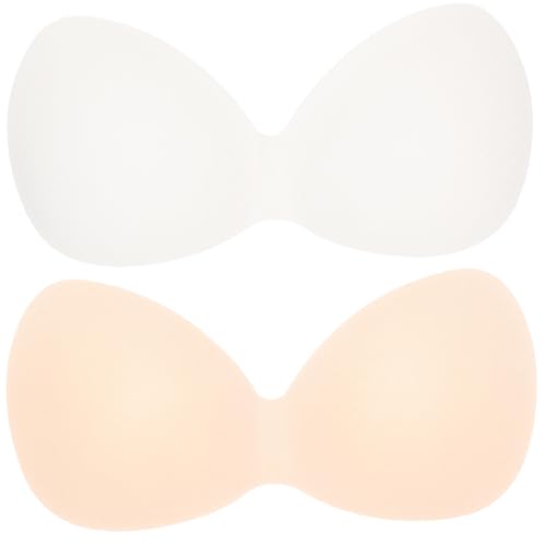NOLITOY 4 Almohadillas de Sujetador Deportivas de Chinlon, Ligeras y Resistentes al Desgaste, para Sujetador de Lactancia y Traje de Baño, Pack de 4 Unidades en Varios Colores
