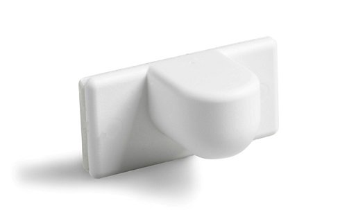 Jellinghaus Sonnenschutz Magnethalter für Sonnenschutzprodukte mit magnetischer Unterleiste zum kleben oder Schrauben - z.B. Aluminium Jalousien (4 Stück) Cover