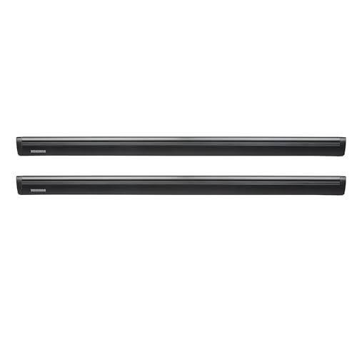 Yakima 60 Inch Aluminum T Slot JetStream Bar Aerodynamic Crossbars for Roof Rack Systems Compatible with Any StreamLine Tower, Black, Set of 2