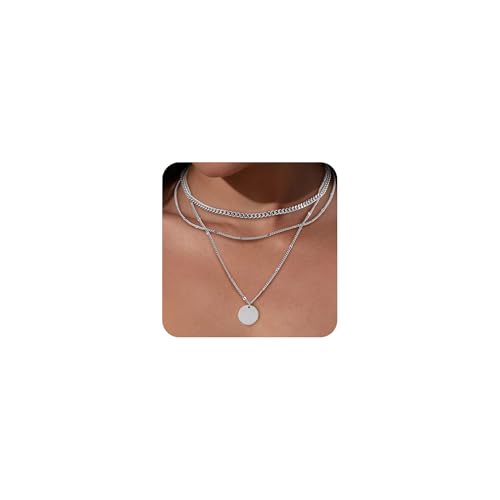 MOROTOLE Silberkette Damen Halskette Frauen Silber 925 Layering Kette Silber Silberkette Damen 925 mit Anhänger Ketten Silber Frauen