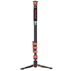 IFOOTAGE Cobra 3 A180F Camera Monopod Made of Aluminium, 3-in-1 Telescopic Video Monopod, Professional Photography Monopod, Suitable for SLR Cameras and Camcorders (180 cm)