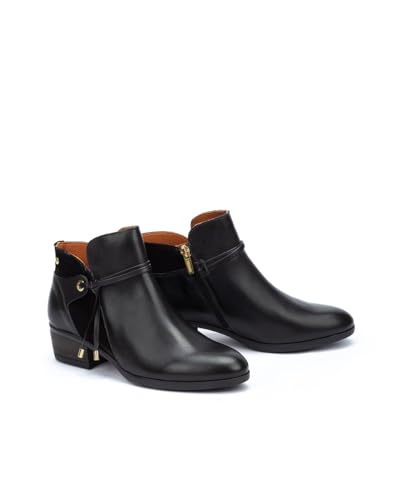 Image of PIKOLINOS Daroca Heeled Ankle Boots Women | Leather | Zipper Closure | Mid Heel | Size UK 2-8