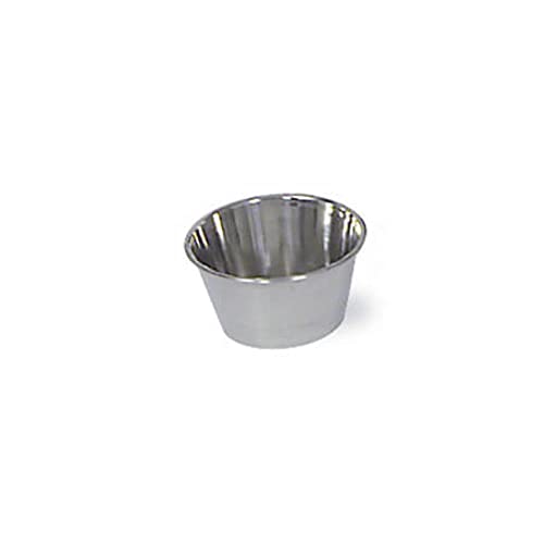 Browne Foodservice Cocktail Sauce Cup Stainless Steel 1.5oz, Pack of 12