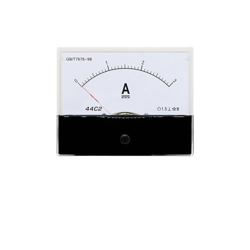 44C2 DC Ammeter Analog Panel Pointer Ampere Meter 3A/5A/10A/15A/20A/30A/50A/100A/200A/300A/500A(5A Directly on)
