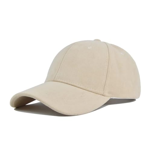 Gorra de béisbol ante retro liso estilo hip hop con visera sol ajustable