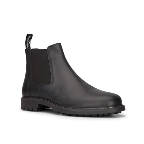 Hoggs of Fife Banff Chelsea Boot/Mens Dealer Boots Full Grain Leather, Breathable Slip on Design (Black Size 46)