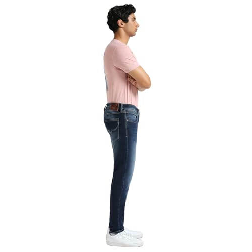 Image of Pepe Jeans Men's Straight Fit Jeans | Mid Rise | Chinox | Jeans for Man
