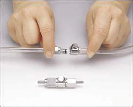 Metal Quick Disconnect Couplings, fits Tubing I.D. 1/8 in. (3 mm) Female