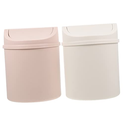 Cabilock 2PCS Mini Caneca de Basura de Escritorio Compacta miniatura 1