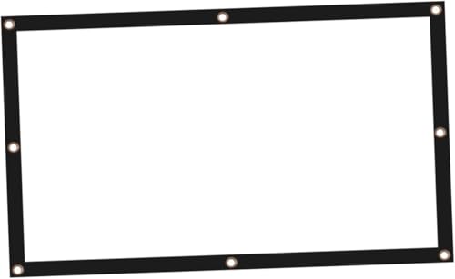Pantalla de proyección portátil blanca 100 pulgadas miniatura 6