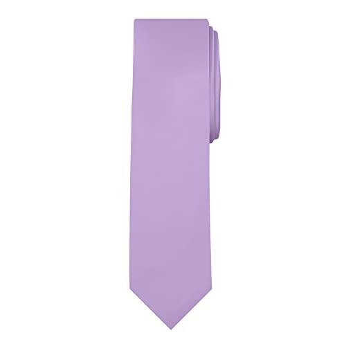 Image of Jacob Alexander Men's Slim Width 2.75 inch Solid Color Tie
