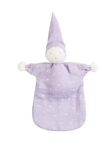 Image of Under the Nile Muslin Sleeping Lovey - Lavender Stars - Organic Cotton