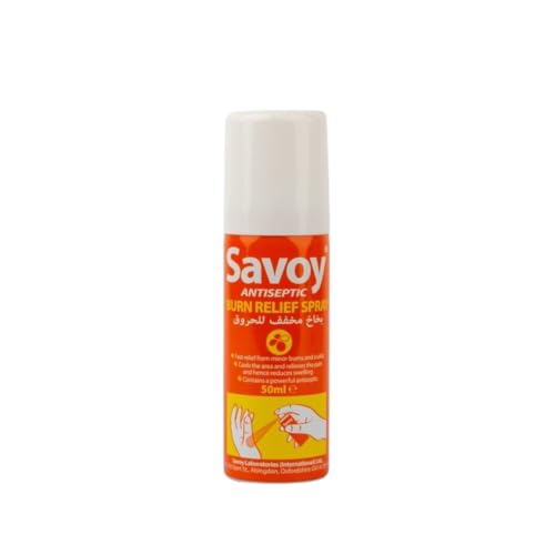 Savoy Burn Relief Spray (50 ml), Multipurpose and Portable Spray