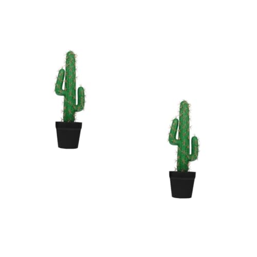 Zerodeko 2 Piezas Planta En Maceta De Simulación De Cactus. Plantas Artificiales De Interior Decoración del Terrario del Desierto Plantas Falsas Realistas Cactus Artificiales El Plastico