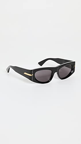 Bottega Veneta Women's Original Sunglasses, Black-Black-Grey, One Size3