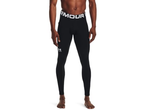 Under Armour ColdGear Mens Leggings 4XLT Black-White, 4X-Large Tall