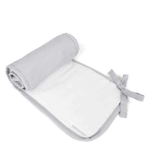 3pcs Teething Edge Banister Cover for Crib Top Rail, Grey