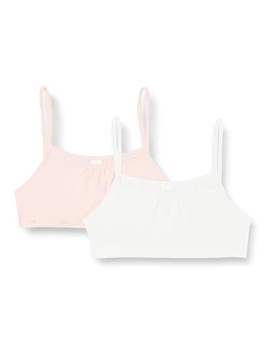 Dim Brassiere Les Pockets Ecodim X2, Niñas, Rose/Blanc, 10 años