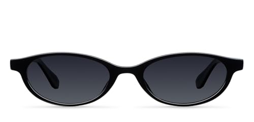 Image of Meller by Lenskart | Binti | Black Full Rim Sunglasses | Medium Oval Frame | Polarised and UV Protection | Contemporary Styles for Men & Women | Designed in Barcelona