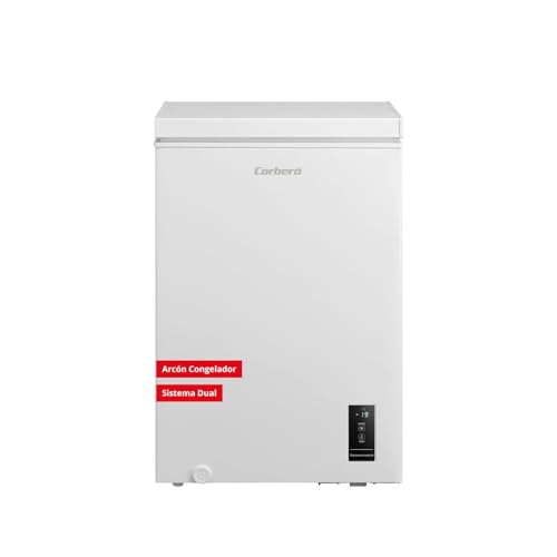 Corberó - Arcón Congelador | CCHM1006M | 99L | 54,7cm x 84,9cm | 38db | Sistema Dual | Súper Congelación | Control con Display | 1 Cesta |Blanco