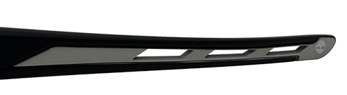 Timberland Mens Rectangle Matte Black Plastic Sunglass, Smoke Lens TB7236 2A4