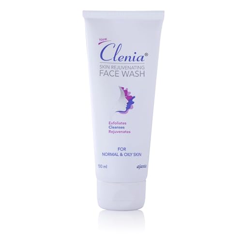 Image of Clenia Face Wash | Mandelic, Salicylic & Azelaic Acids + Niacinamide | Exfoliating Face Wash | Soap & SLES-Free | Cleanses & Rejuvenates | Normal & Oily Skin | Lightens Spots | Acne Control | 100ml