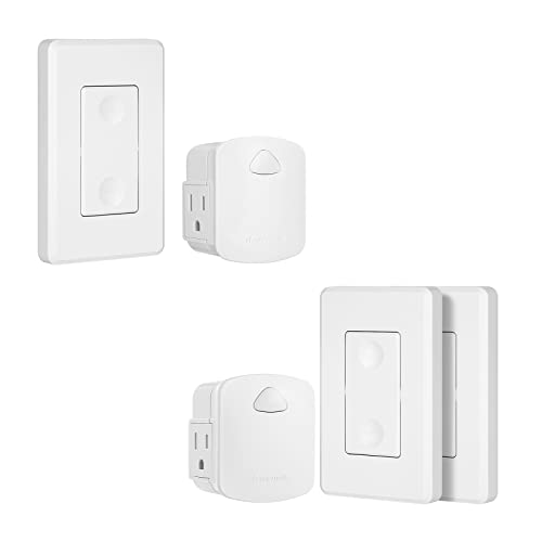 DEWENWILS Wireless Light Switch Remote Control Outlet, Remote Power Wall Switch for Lamps