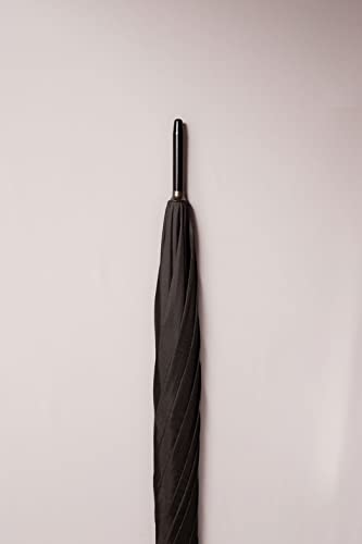 Guarda-Chuva Portaria Grande Automático Cabo de Madeira Real