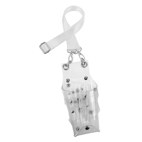 ノーブランド品 透明シザーバッグ カバードレンカバー アクセサリーメガネ ヘアツールバッグ 小道具 髪切りツールケース 場合 ウエスト プラスチック、金属、ポリエステル繊維 Transparent