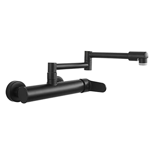Robinet mural eau chaude et froide pliable en cuivre LWX pour cuisine