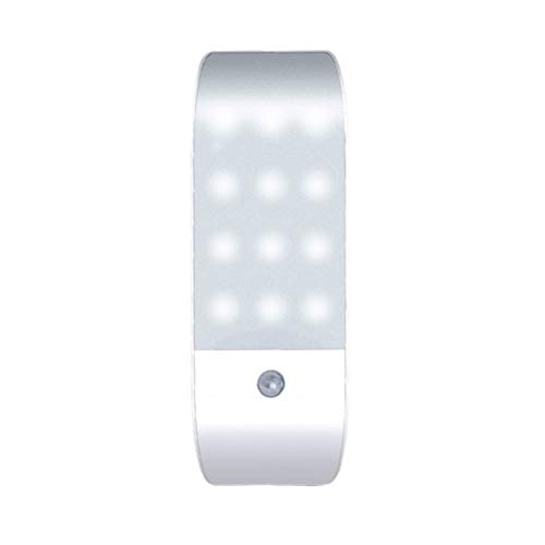 OSALADI 2 Piezas Lámpara Nocturna Cuerpo Sensor Usb Carga Infrarroja Lámpara Inteligente Luz Nocturna para Buhardilla Escalera Pasillo Sótano Armario (Luz Blanca)