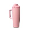 Owala FreeSip Tumbler Stainless Steel Water Bottle 30 oz Rose Quartz | Triple-Layer Insulation | Leak-Proof Lid with Push-Button | Double Threaded Lid for Left and Right Handed Drinking