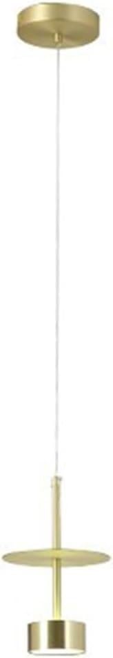 Modern Pendant Lighting Industrial Hanging Light Brushed Brass Finished Dome Shades Glass Lampshade Light Fixture