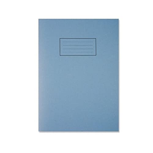 school exercise book ruled and margin A4 blue cover x 1 single notebook