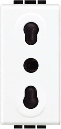 BTicino SN4180F Presa Bipasso, Bianco, 1 Pezzo