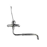 Mezclador de palanca clínica de pared con caña extensible