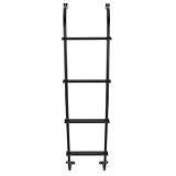 Tough Grade 52'' Universal RV Ladder – Heavy-Duty Aluminum for RVs, Campers, and Cargo Vans (Black)