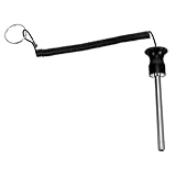 KOMBIUDA Pestillo de la placa de pesas powerlifting maquinas gym accesorios de levantamiento de pesas pasador de carga bandeja de carga de rebanadas de barra aleación de aluminio Black