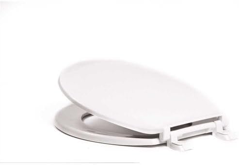 Repair Parts for Round, Closed Front Toilet Seat with Cover, Plastic in White High Gloss