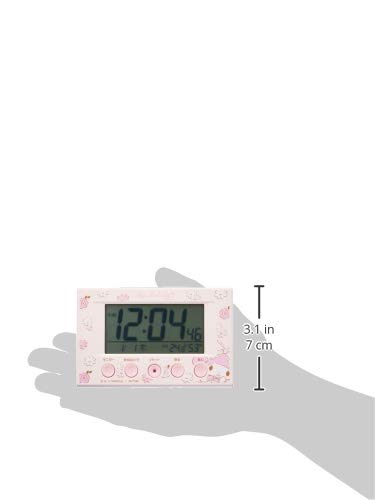 Amazon.co.jp: マイメロディ 目覚まし時計 電波時計 温度・湿度計付き