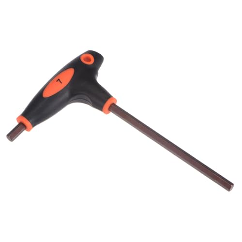 TOP-VIGOR 1Pcs 7mm Hex Key T-Handle, T Bar Dual End Wrench Spanner Allen Key for Home Repair and Mechanical Maintenance Metric S2 Steel
